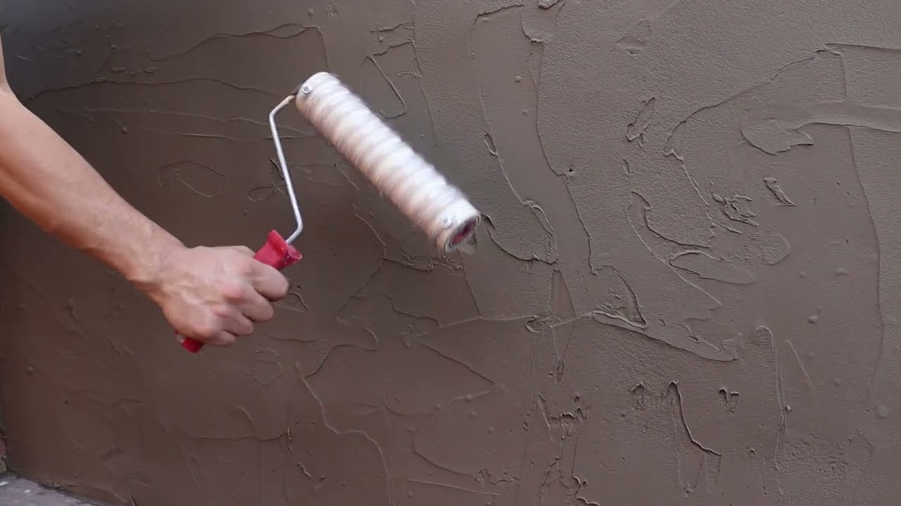 Textura Ripada com Rolo Caseiro e Argamassa - Faça Você Mesmo