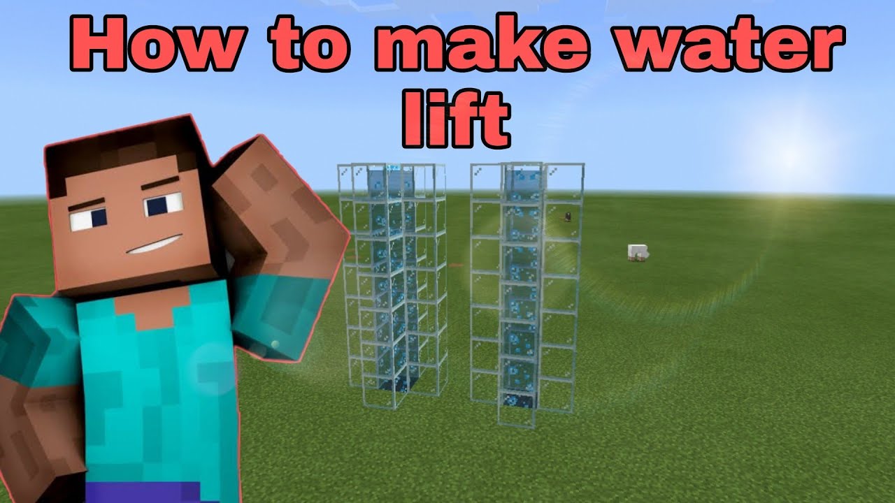 how to make water lift in minecraftTheAKSGamerzminecraft YouTube