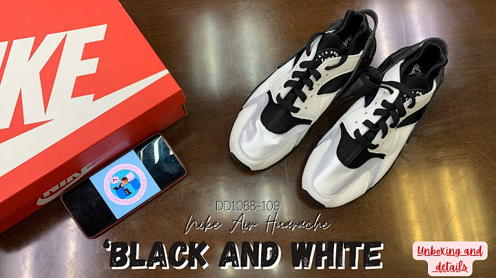 Nike air huarache high top black and white năm 2024
