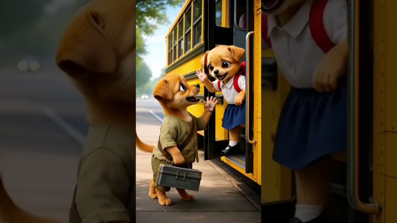 The poor puppy's struggle life 