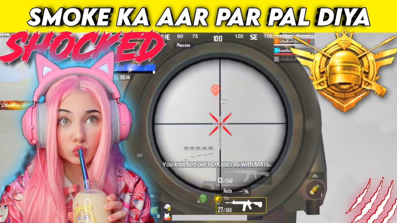 A Girl Gamer Shocked By My Gameplay 😎✌️ | Pubg Lite Ma Bandi Mil Geya 😜