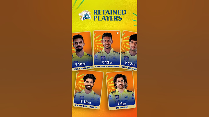Csk retention player 2025 || ipl retention 2025 #ipl2025 #csk #retention #tataipl