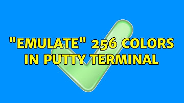 "Emulate" 256 colors in PuTTY terminal (2 Solutions!!)