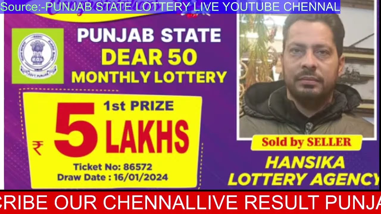 LIVE RESULTPUNJAB STATE DEAR LOHRIMAKAR SANKRANTI BUMPER2024 YouTube