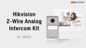 Hikvision 2-Wire Analog Intercom Kit - DS-KIS101-P