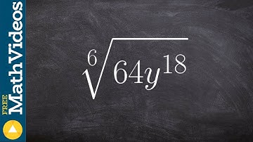 Taking the even root with absolute values, sixth root