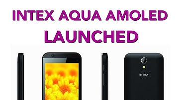 Intex Aqua Amoled: First Look