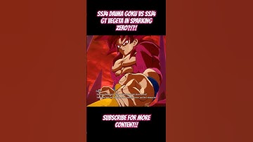 SSJ4 DAIMA GOKU VS SSJ4 GT VEGETA IN SPARKING ZERO?!?! #dbz #dragonballz