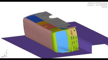 Bus roll-over test ECE R66.01 - LiAZ - side view