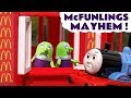 Funny Funlings McDonalds Drive Thru Mayhem with Thomas and Friends Toy Trains for kids TT4U