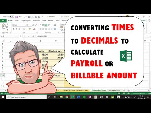 Excel: Converting Times To Decimals To Calculate Payroll Or Billable Amount
