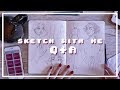 Sketch With Me + Q&A // mini hair tutorial, anatomy, studying abroad and the future