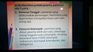 BAB 10 PEMBELAJARAN PAMERAN - MATERI SENI RUPA - KELAS IX SMP