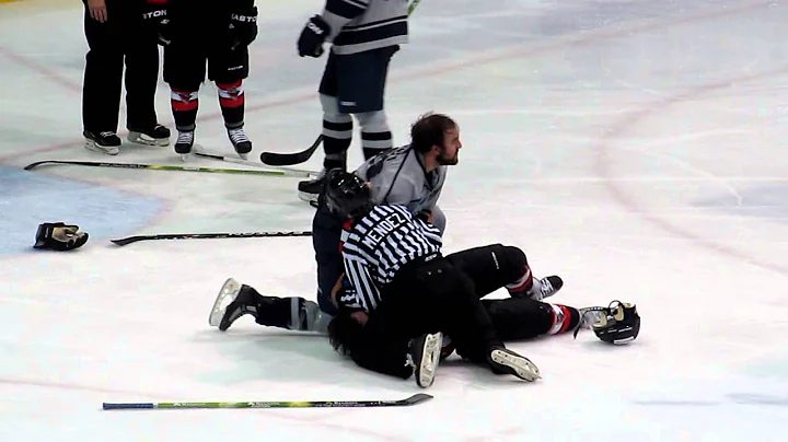 Brent Sands goal turns into a takedown between Aar...