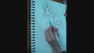 Drawing Princess Mononoke