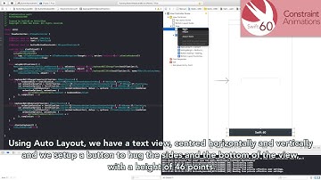 Swift60 - Constraint animation in Swift 3 (Using the keyboard) in less that 60 seconds