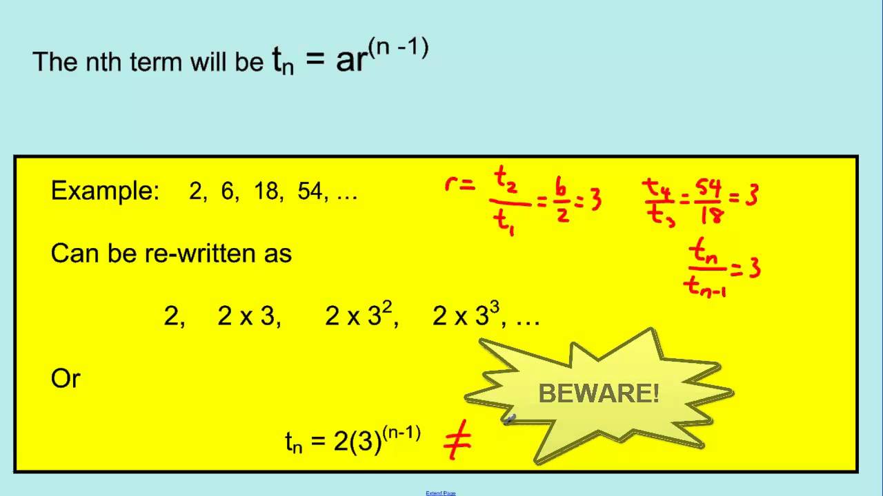 U6L3 - Geometric Sequences - YouTube