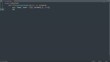 Leetcode 313. Super Ugly Number in Python | Python Leetcode | Python Coding Tutorial | Python ASMR