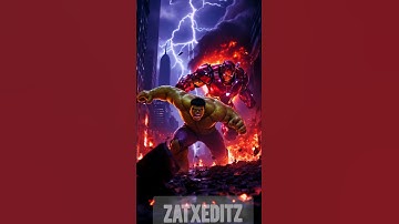 HULK vs HULKBUSTER | Ultra Realistic 4K Shorts | AI Fight Edit 🔥 #music #hulkvshulkbuster