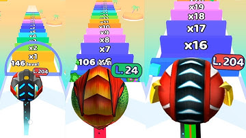 Level up balls! - ball run 2048 gameplay Android, iOS Max Levels part 2 #levelupballs