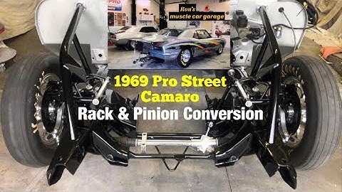 1969 Pro Street Camaro rack & pinion install/engine plate/front frame mods