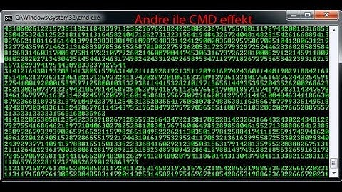 Not Defteri İle CMD Üzerinde Matrix Efekti Yapma mp4