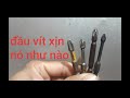 Khác nhau giữa đầu vặn vít loại 5k và 60k