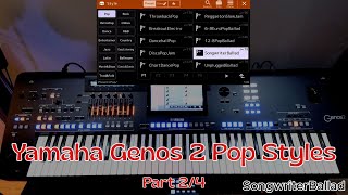 Yamaha Genos 2 Part 24 Modern Pop Rhythms & 90S Groove Showcase