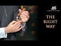 How to properly light a cigar  with davidoff of london