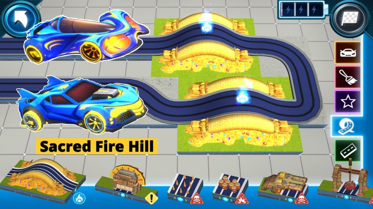 Hot Wheels Unlimited Racecraft - Stream VS Nova Race in The Sacred Fire Hill Track