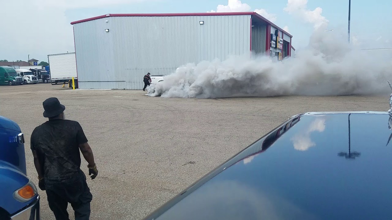 Truck blows turbo mechanic hit by coolent YouTube