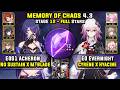 E0 Acheron with Mortenax Blade & E0 Evernight Carry (3 Star) Memory Of Chaos 12 Honkai Star Rail 4.3
