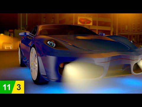 Who stole the gold bars? Cartoon Hot wheels police car. Part - 3
