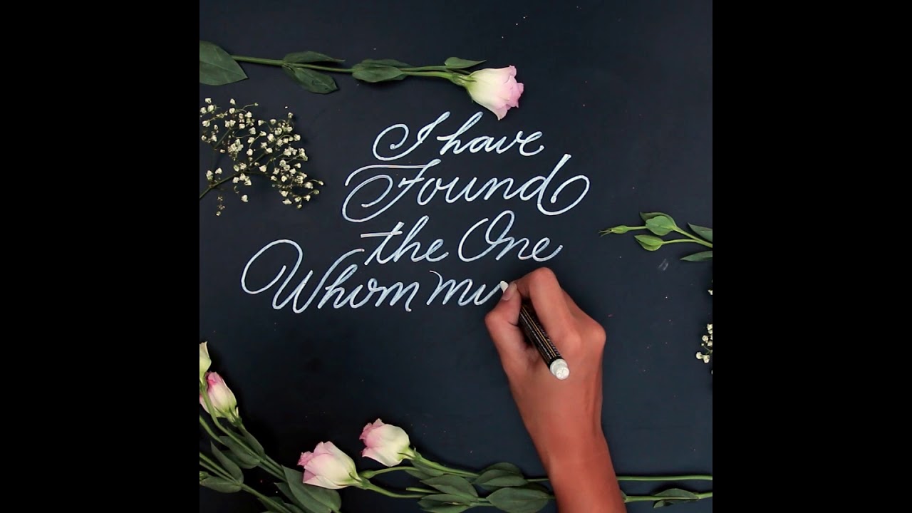 DIY Wedding Calligraphy Signs using VersaChalk Markers