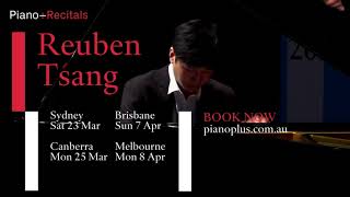 Piano+ Presents Reuben Tsang in Sydney, Canberra, Brisbane and Melbourne