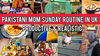 Pakistani mum Sunday Routine in Uk||Productive Weekend Routine With  kids||Grocery Haul||Lunch ideas