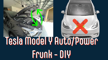 DIY install Auto/Power Frunk - Satonic. Tesla Model Y
