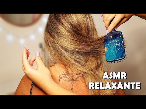 ASMR ESCOVANDO SEU CABELO - SUPER RELAXANTE (cabelo real)