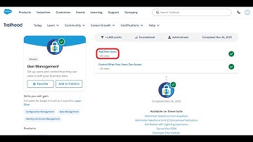 Add New Users | User Management | Trailhead | Salesforce | Virtual Internship