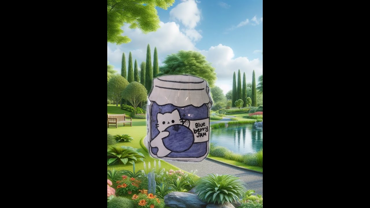 Blueberry jam cat book :) - YouTube
