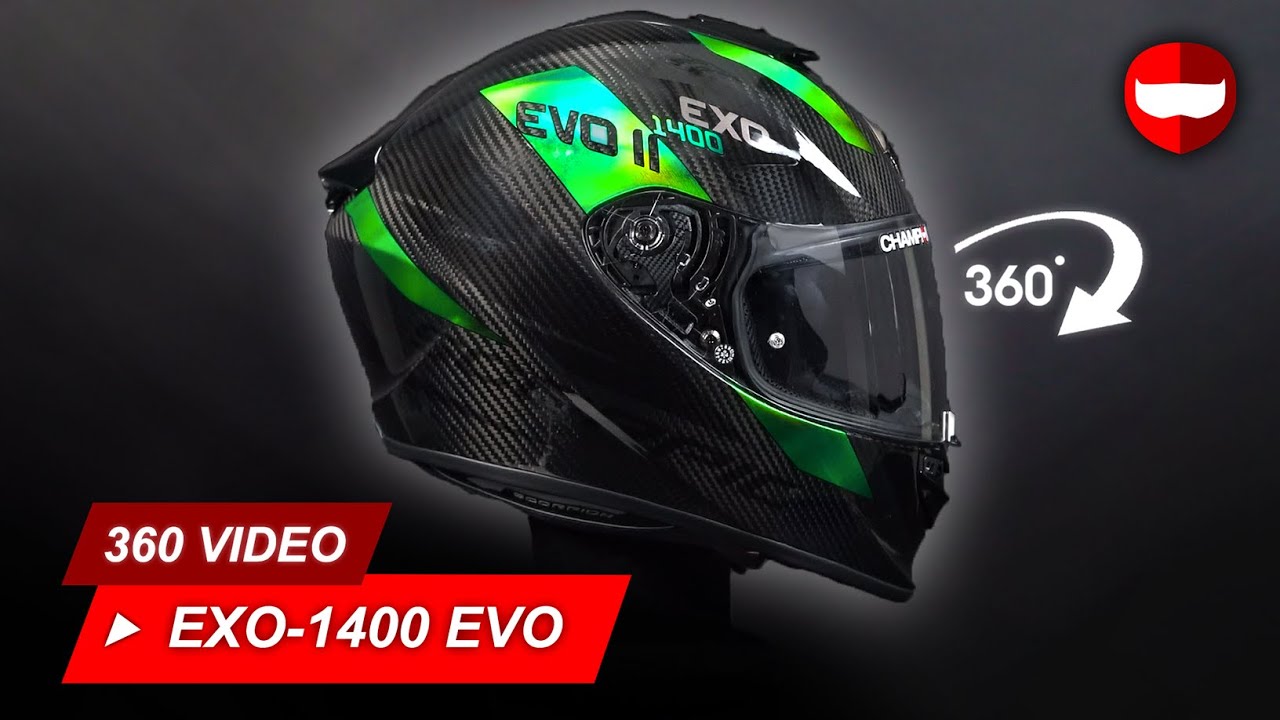 black and green scorpion helmet Exo 1400 Scorpion Europe Helmet Scorpion EXO-1400 EVO Carbon Air Platted  Black Green Showcase