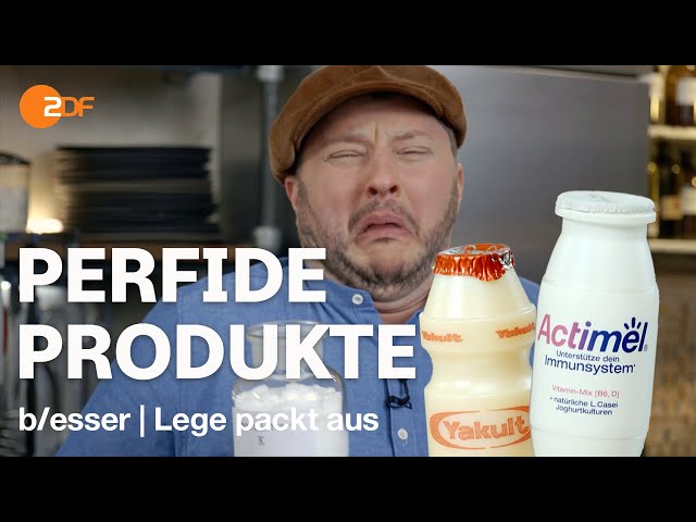 Teure Trink-Joghurts: Sebastian deckt die Masche von Actimel, Yakult und Co. auf | Lege packt aus class=