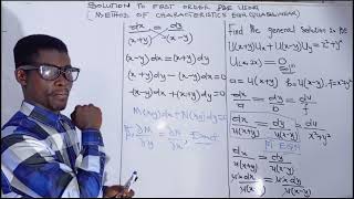 Lesson # 22 Using the Method of characteristics to Solve Quasilinear PDE Part(III) 
