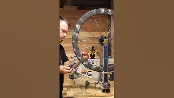 Wheel true plus tubeless tape #piano #bikemaintenance #bicyclerepair #cycling #bicycle #roadbike