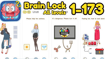 Brain Lock: Puzzle Game All Level 1 - 173 Complete Game Gameplay Walkthrough | (iOS - Android)