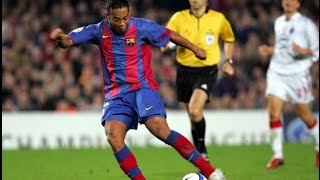Ronaldinho Amazing Goal Vs Ac Milan 2004 2005 720hd Youtube