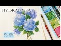 Easy Watercolor Hydrangea / Step by Step Tutorial / Floral Friday/ Easy for Beginners