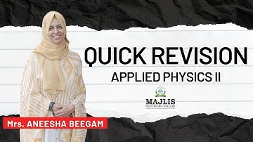 APPLIED PHYSICS | QUICK REVISION | MODULE 1 & 2