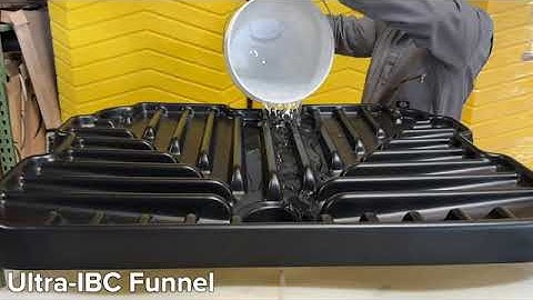 Ultra-IBC Funnel: Large funnel allows quick and easy pouring or draining into IBC tanks