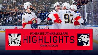 Panthers at Maple Leafs Highlights | 4.11.26